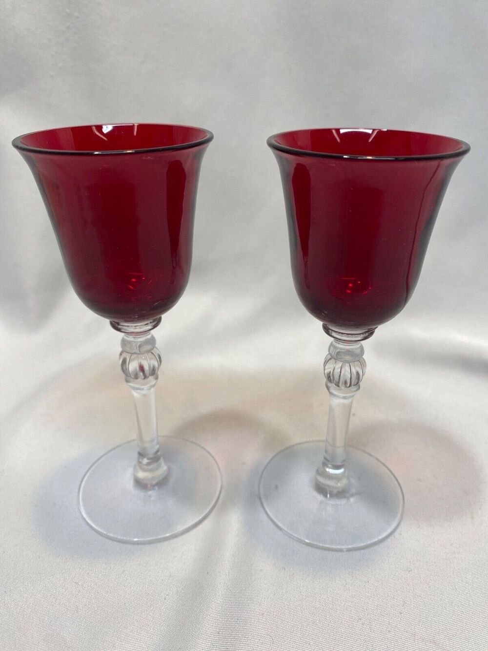 Morgantown #7685 Radiant Ruby Red 4 " Cordial / sherry 2 oz Great